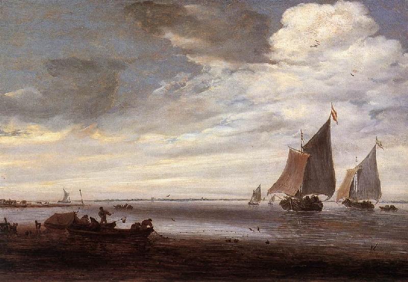 RUYSDAEL, Salomon van River Scene af oil painting image